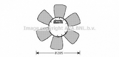 AVA QUALITY COOLING vw7524 -  Вентилятор, охлаждение двигателя